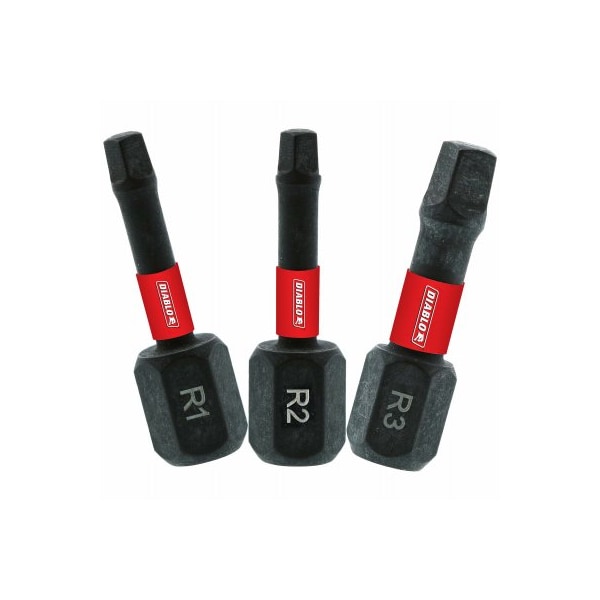 Diablo 3PC 1'' Square Bit Set DSQV1-S3 - main